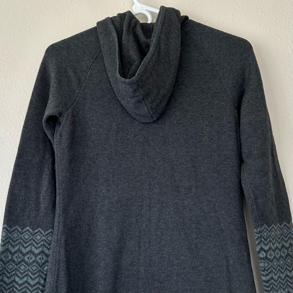 Aspen knit full zip sweater hooded long tunic ski outdoor fall winter cozy  XS - Picture 9 of 10